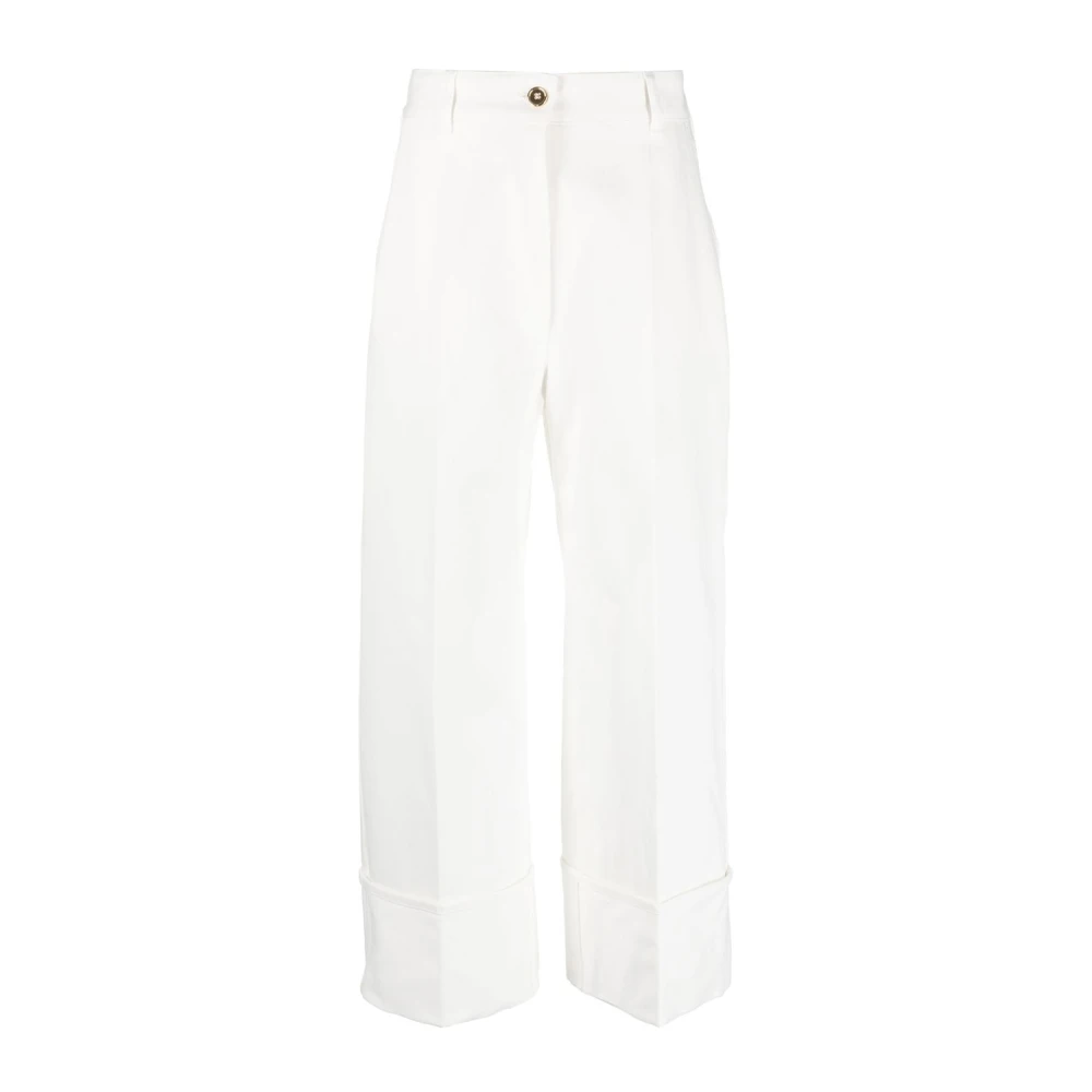 Patou Leather Trousers White Dames