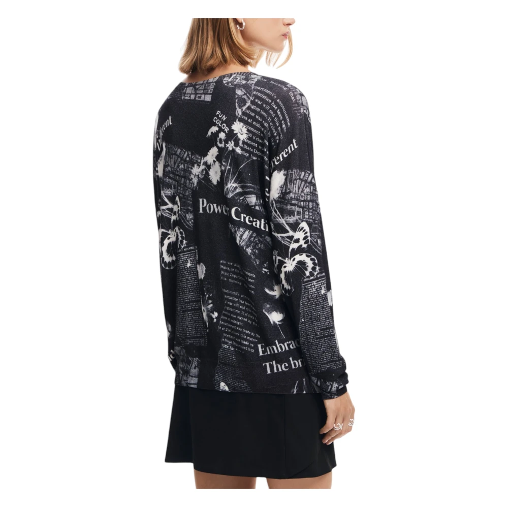 Desigual Herfst Winter Dames Trui Collectie Black Dames