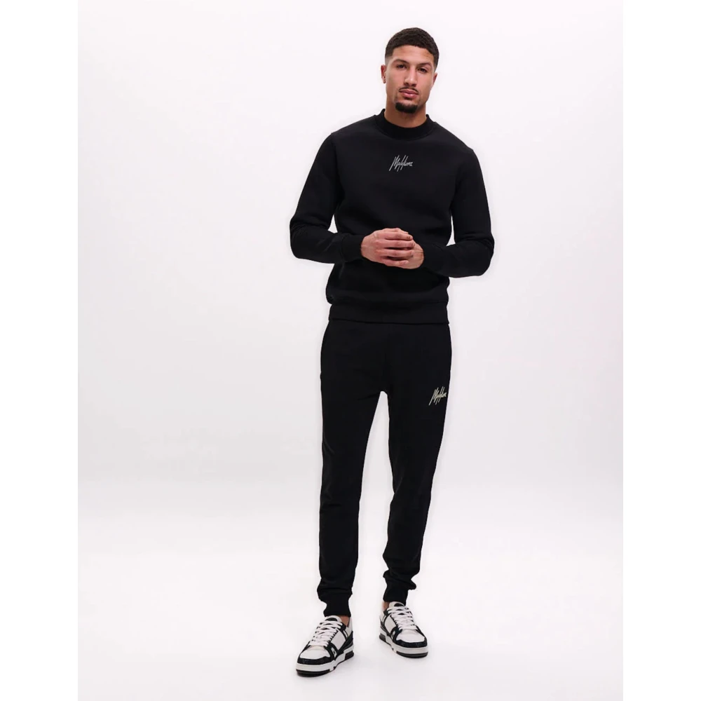 Malelions Gestreepte signature trui Herenlions Black Heren