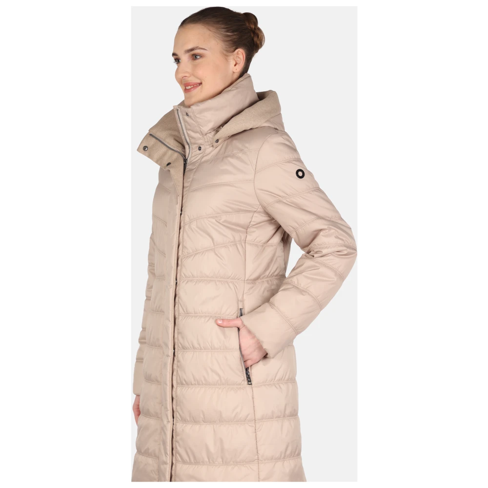 Fuchs Schmitt Gewatteerde Thermofleece Korte Jas Beige Dames