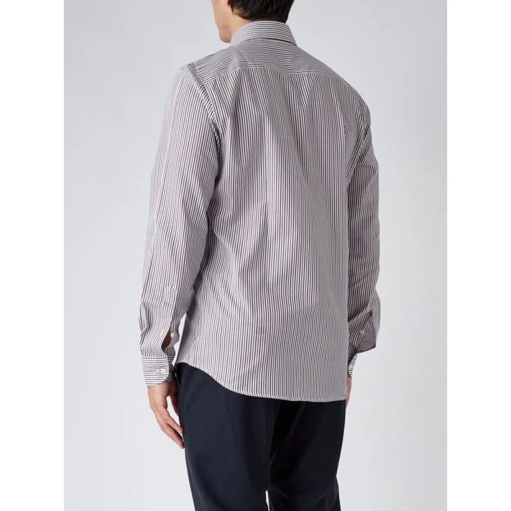 Fay Knoop Omlaag Shirt Gray Heren