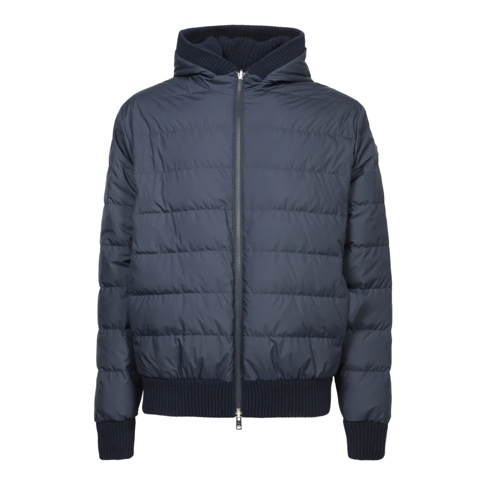 Moncler Stijlvol Donkerblauw Gewatteerd Jack Blue Heren