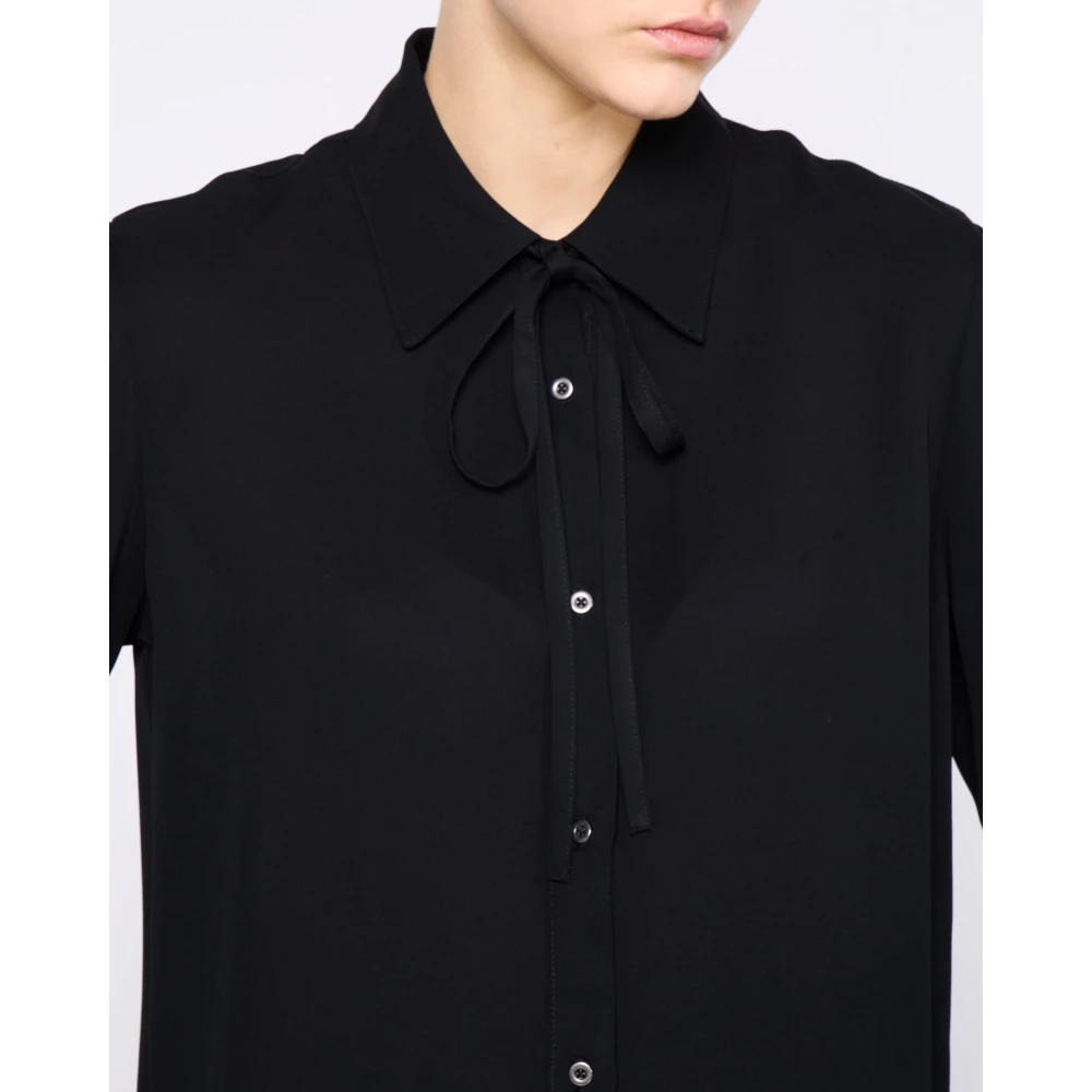 Silvian Heach Overhemd met strik Black Dames