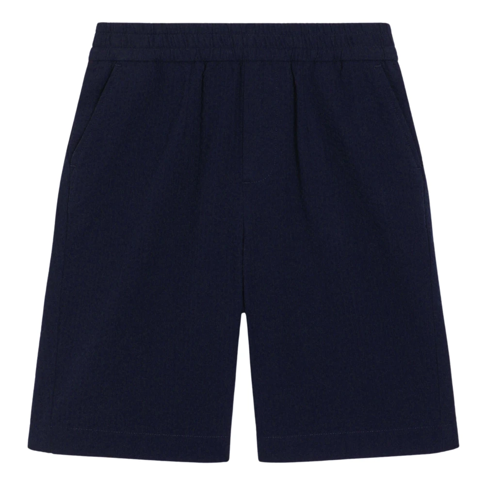 Dolce & Gabbana Seersucker Shorts - Male - Shorts - Black - 6 Y - Kids