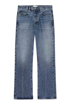 Blå High Waist Jeans Regular Fit