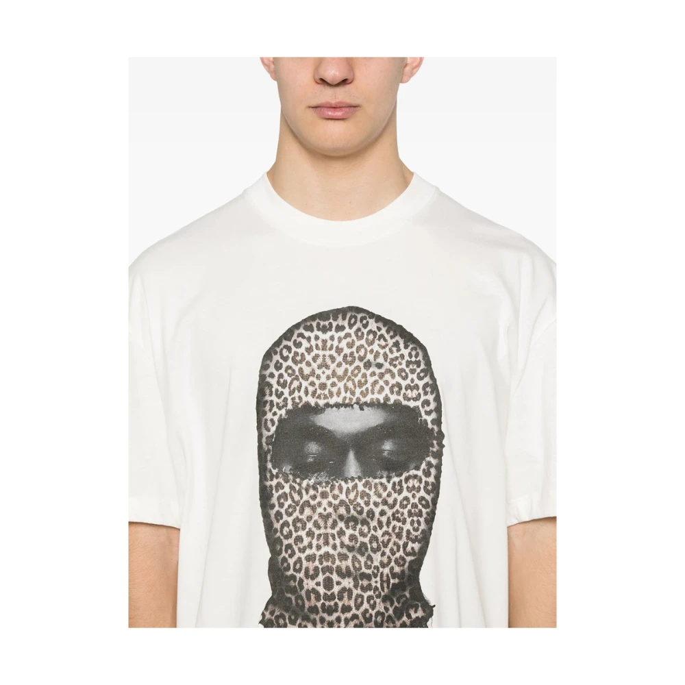 IH NOM UH NIT Wit Logo Print Crew Neck T-shirt White Heren