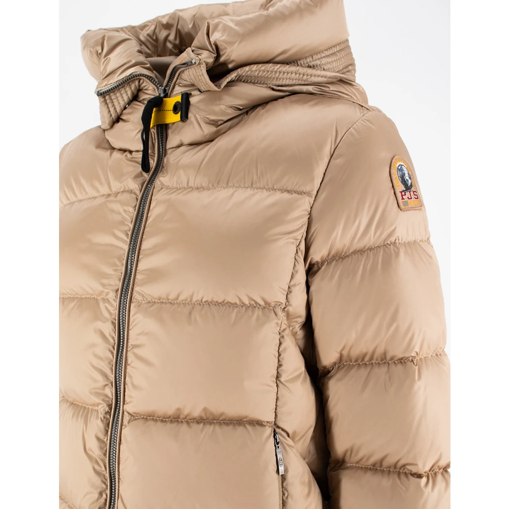Parajumpers Gewatteerde Donsjas met Capuchon Beige Dames