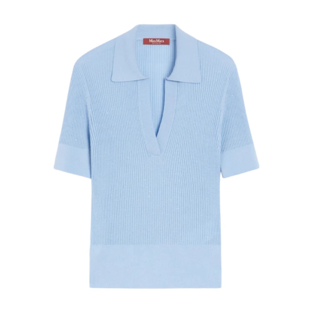 Max Mara Studio Damen Blau Strickwaren, Mgröße: