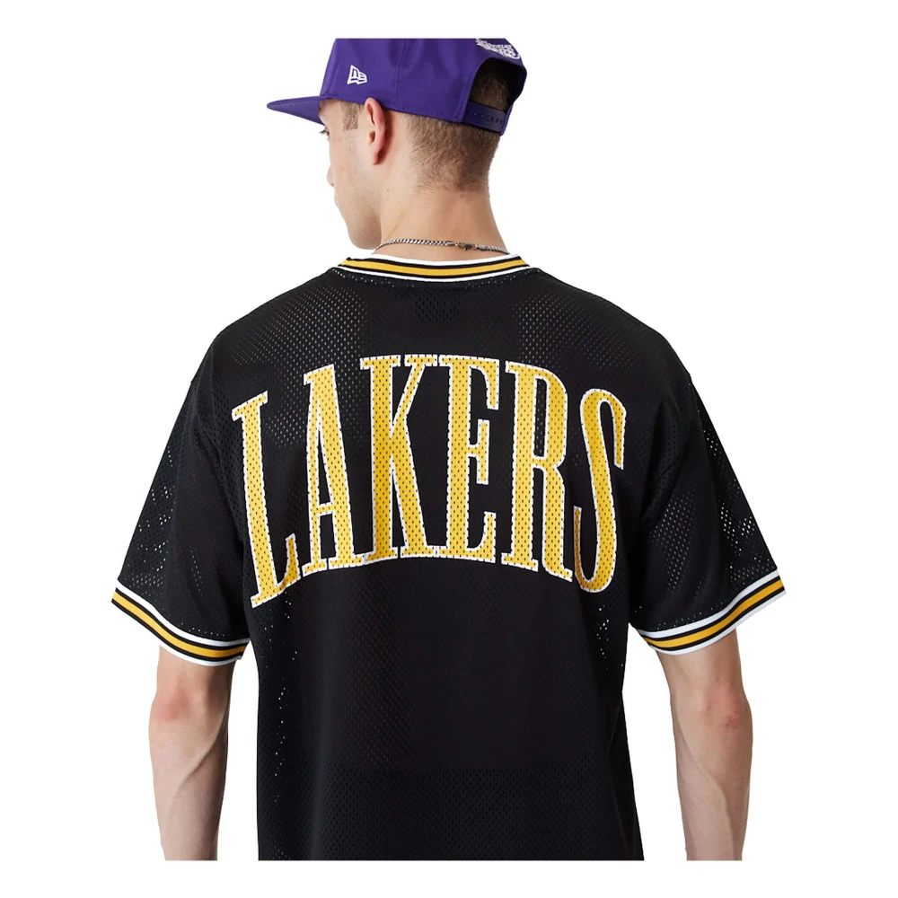 new era T-shirt Black Heren