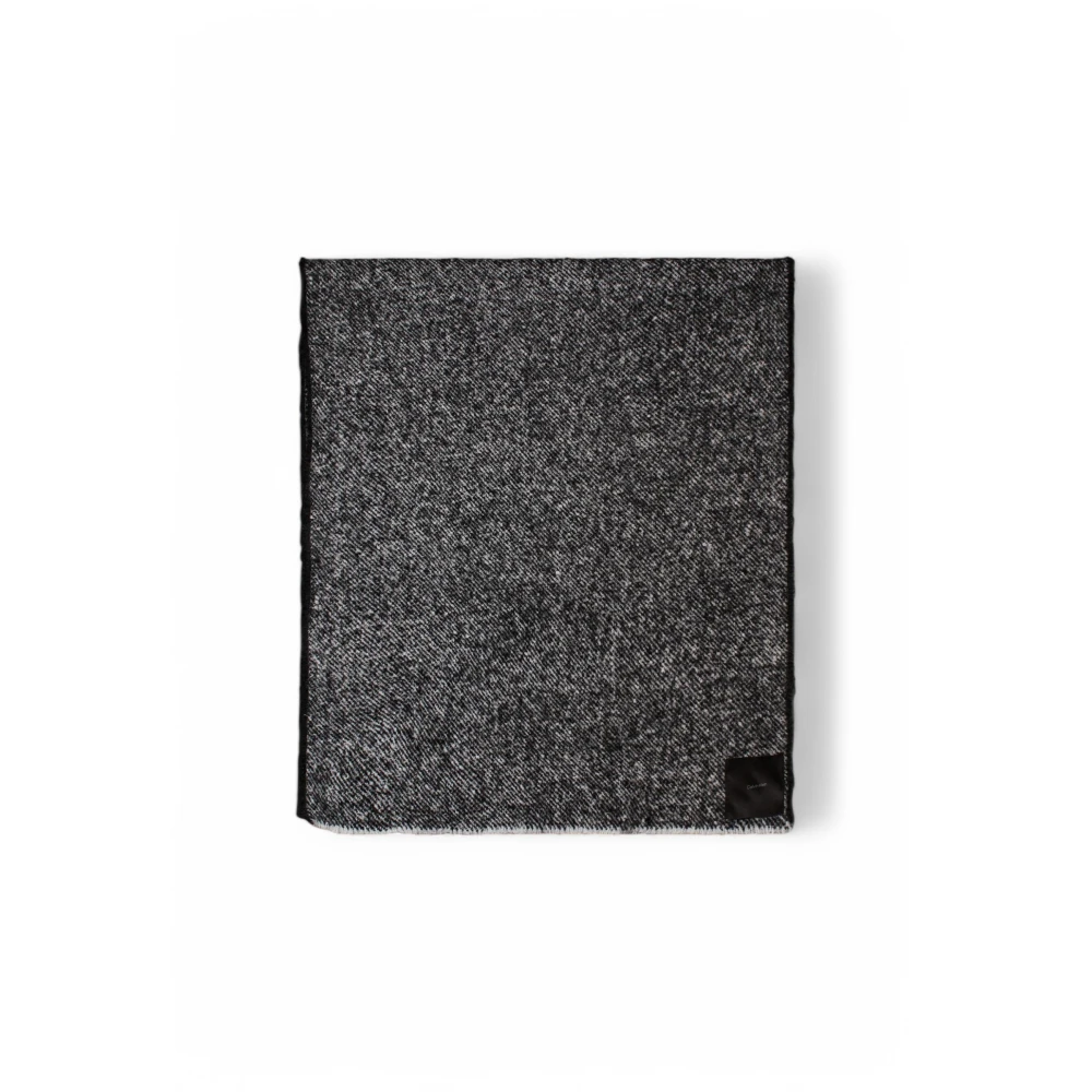 Calvin Klein Luxe wollen blend gebreide sjaal Black Dames