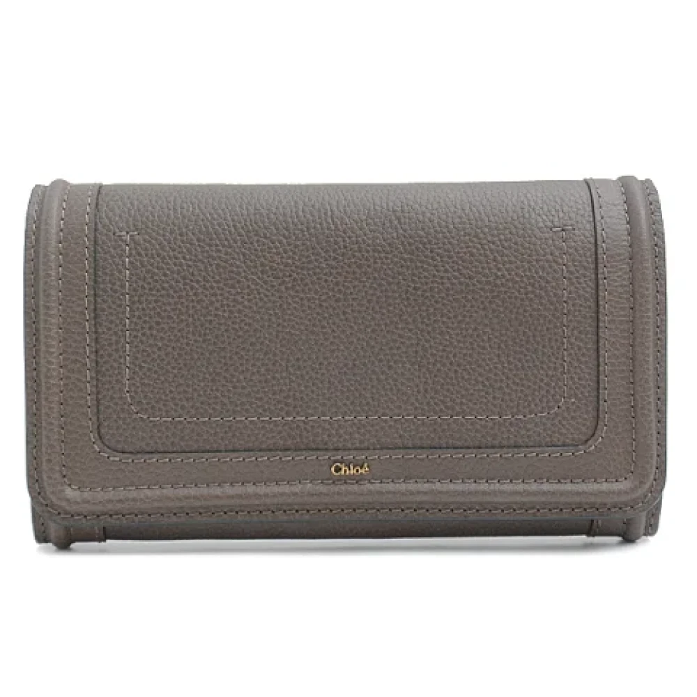 Chloé Pre-owned Leather wallets Brown Dames