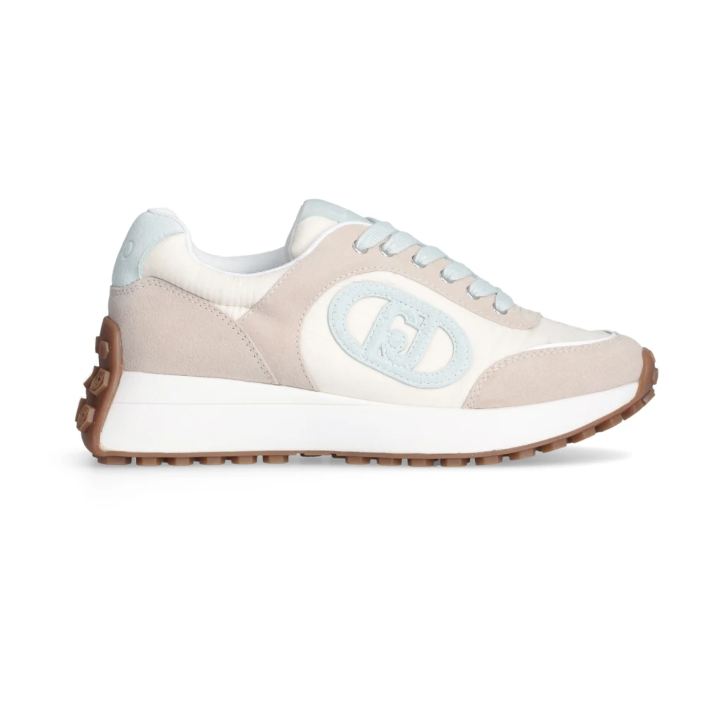 Liu Jo Aqua Leren Sneakers Lolo 17 Dames Schoenen Beige