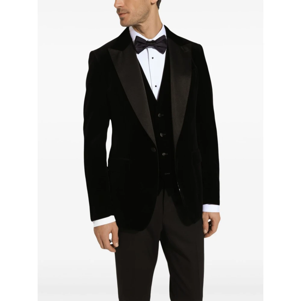 Dolce & Gabbana Zwarte Herenjassen Black Heren