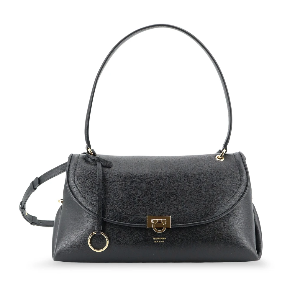 Ferragamo Donna Nero - Borsa Piccola Hug Con Manico Superiore - Bags - One Size