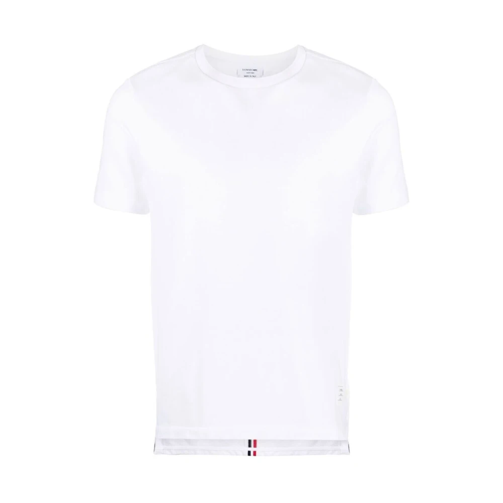 Thom Browne Gestreept Katoenen T-shirt White Heren