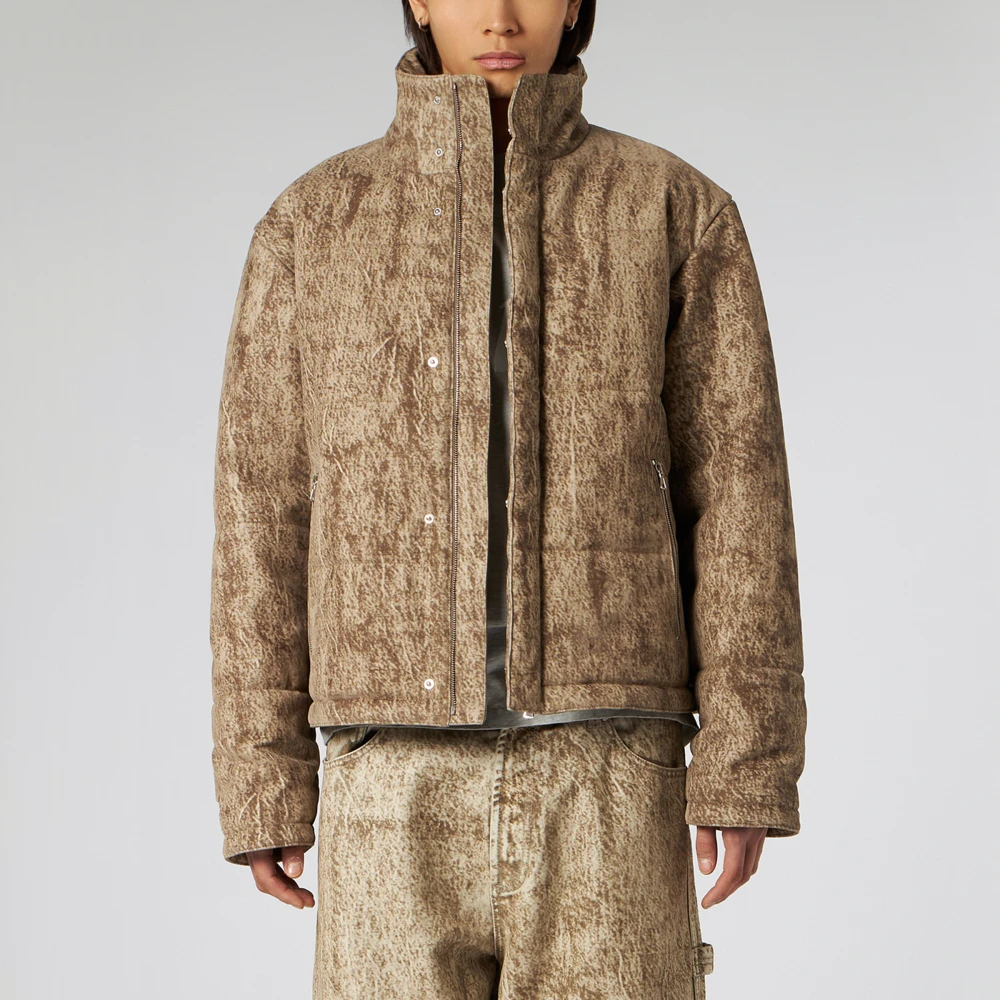 1989 Studio Puffer Jacket Brown Heren