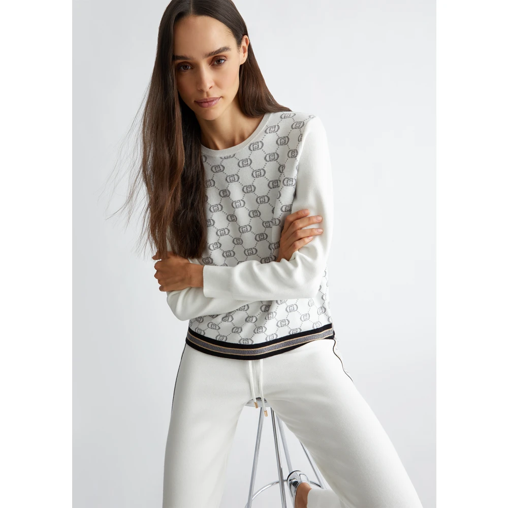 Liu Jo Monogram Logo T-shirt White Dames