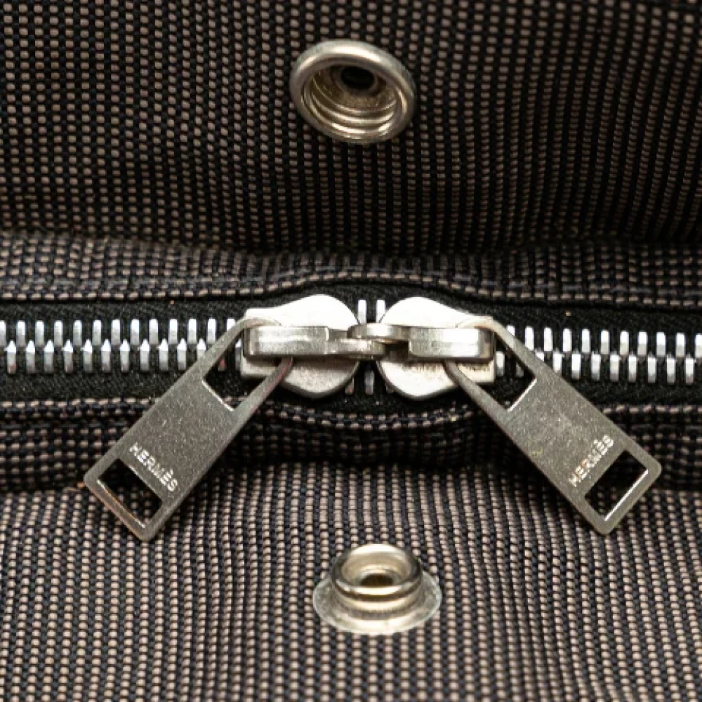 Hermès Vintage Pre-owned Canvas backpacks Gray Dames