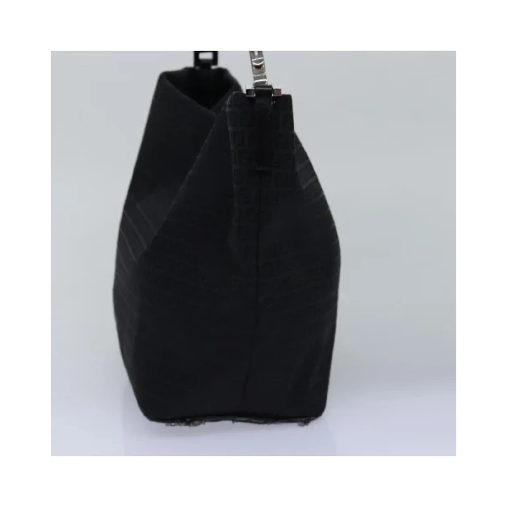 Fendi Vintage Pre-owned Canvas handbags Black Dames