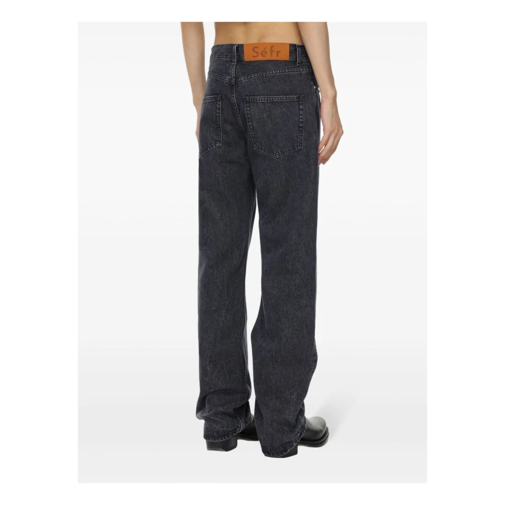 Séfr Bruine Melange Jas Knoopsluiting Lange Mouw Brown Heren