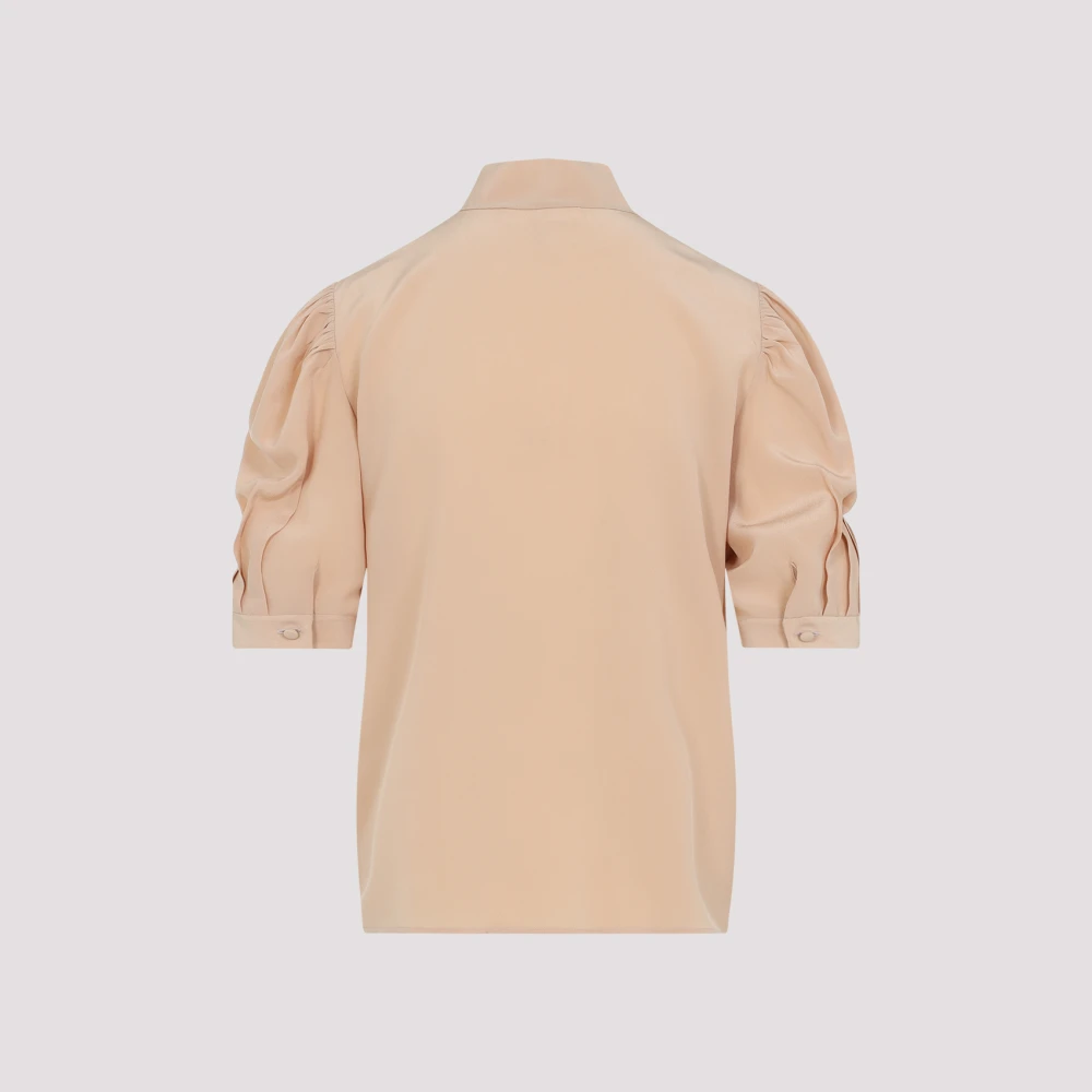 Chloé Zijden Shirt Nude Neutrals Beige Dames