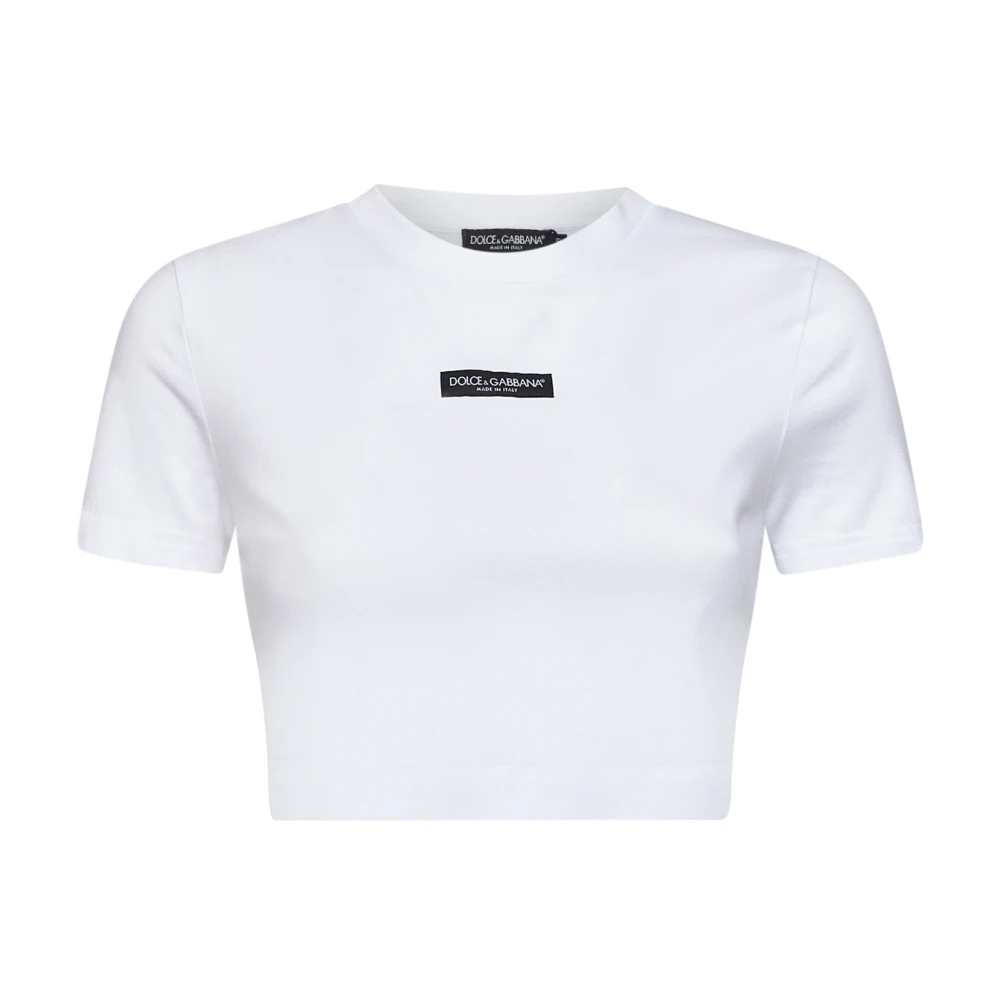 Dolce & Gabbana White T-Shirts And Polos - Female - T-Shirts - M - Tops