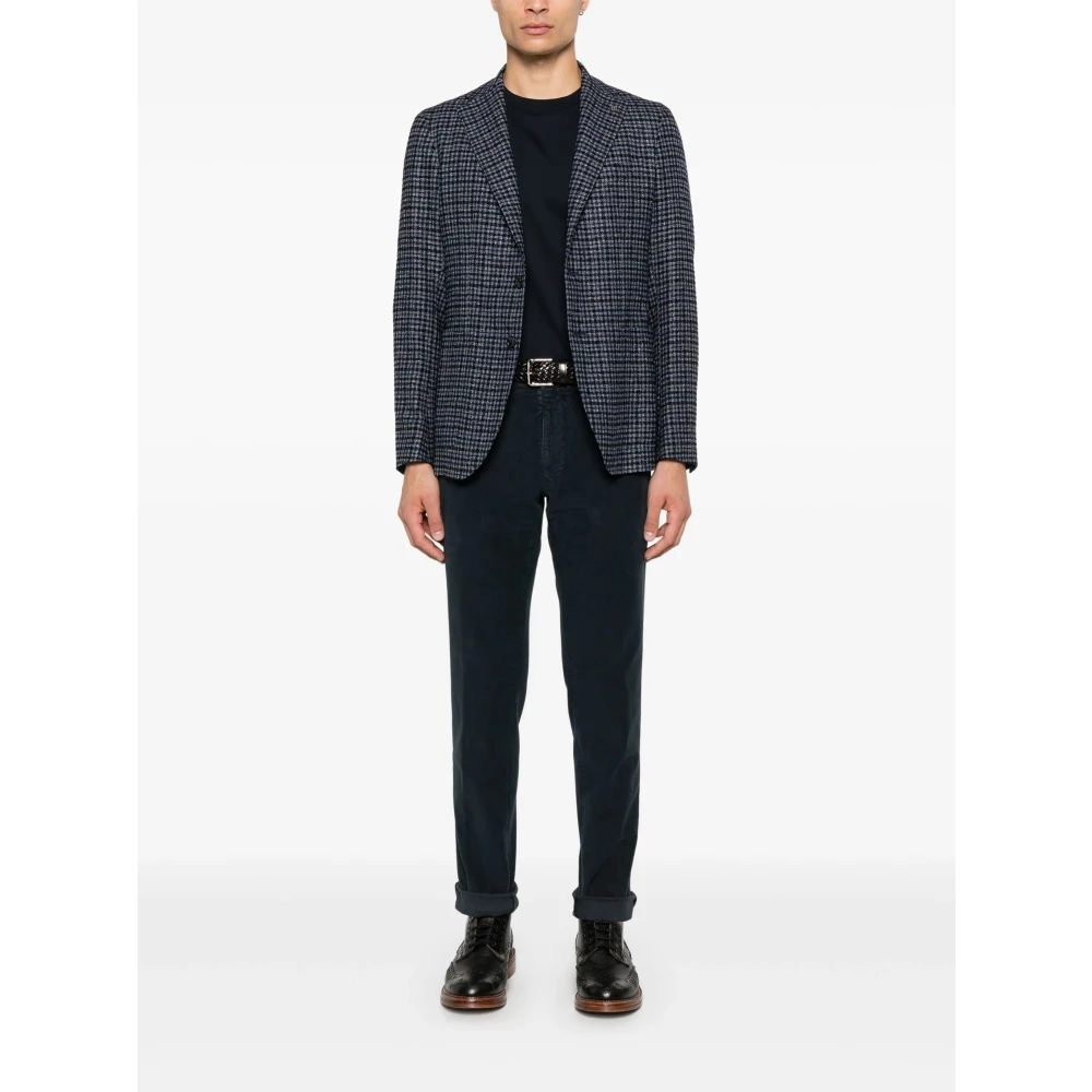 Incotex Blauwe Slim Fondo Slacks Blue Heren