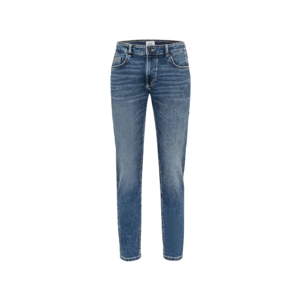 Camel active Slim Fit Denim Jeans Blue Heren