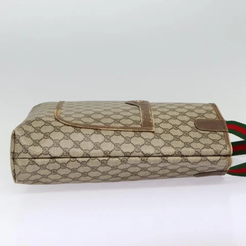 Gucci Vintage Pre-owned Leather totes Beige Dames