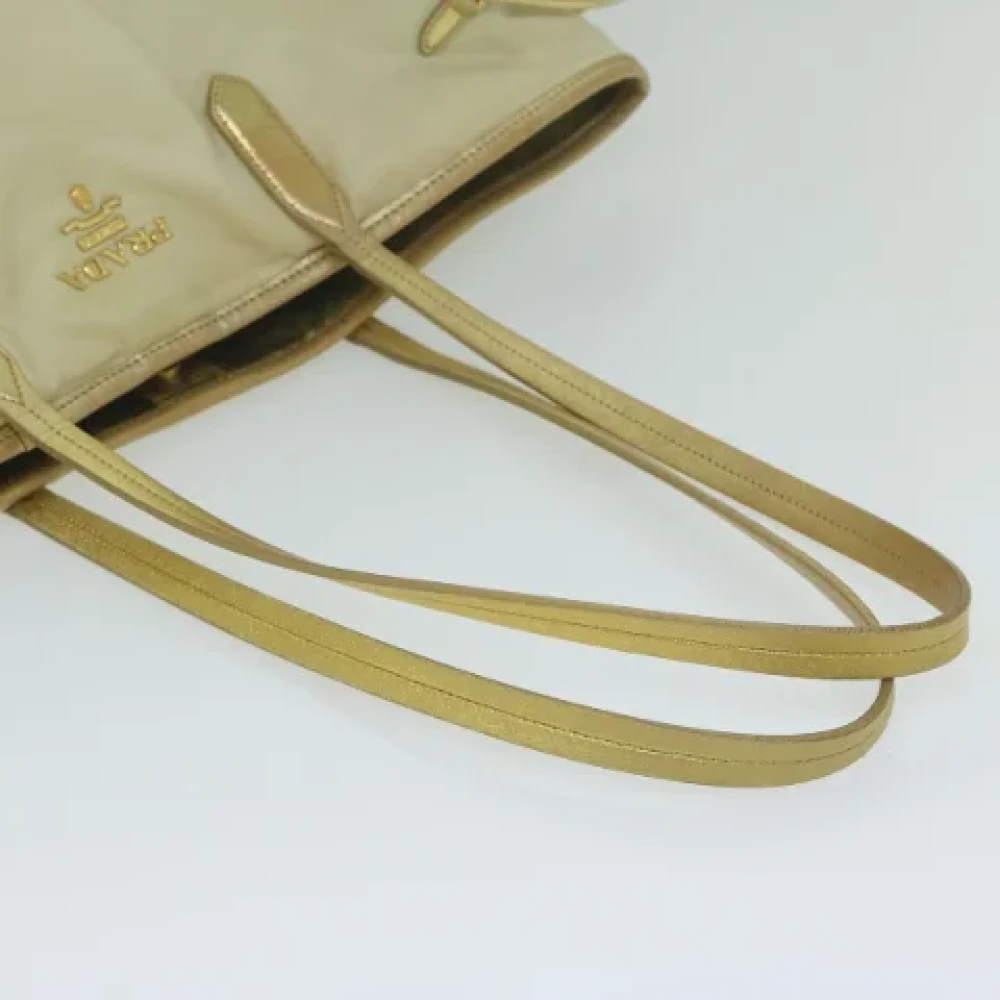 Prada Vintage Pre-owned Nylon totes Beige Dames