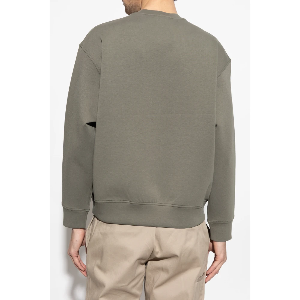 Emporio Armani Sweatshirt met logo Green Heren