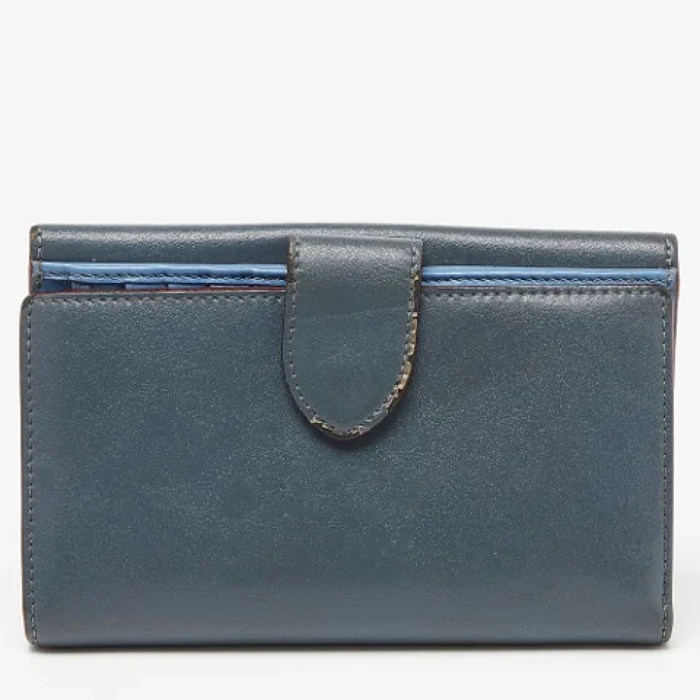 Fendi Vintage Pre-owned Leather wallets Gray Dames