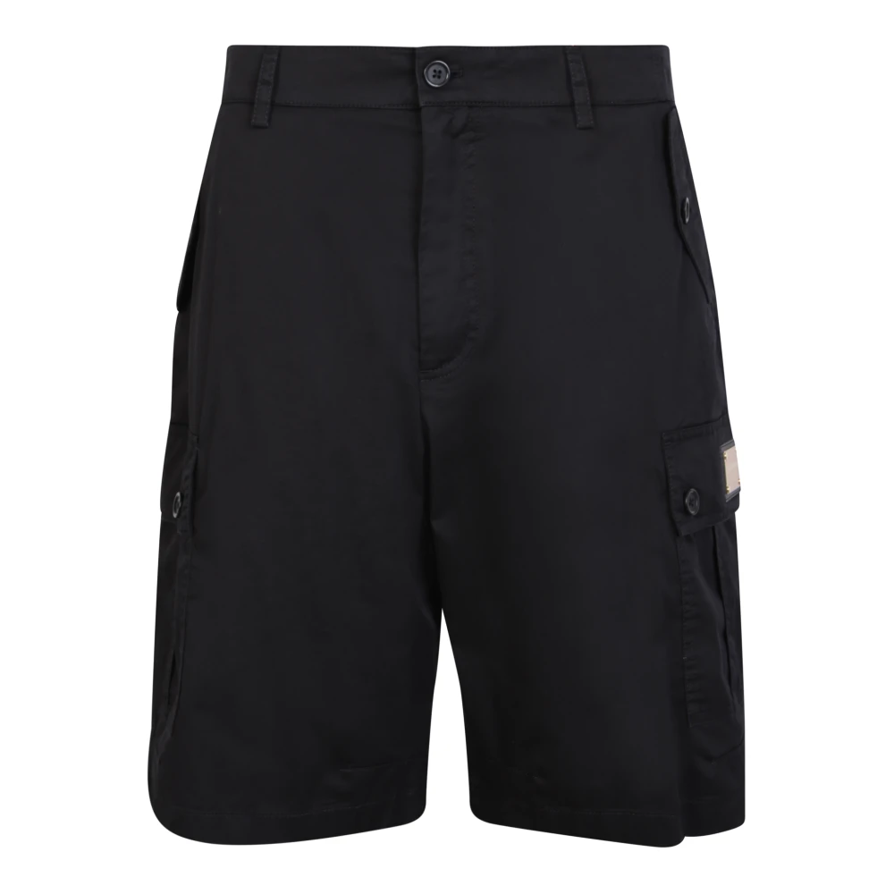 Dolce & Gabbana Men's Black Cargo Shorts Aw23