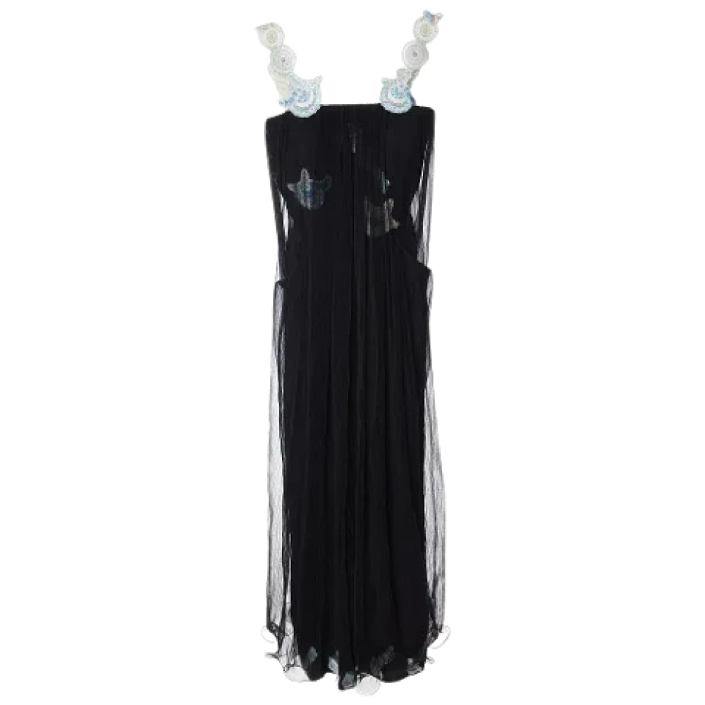 Armani Pre-owned Tulle dresses Black Dames