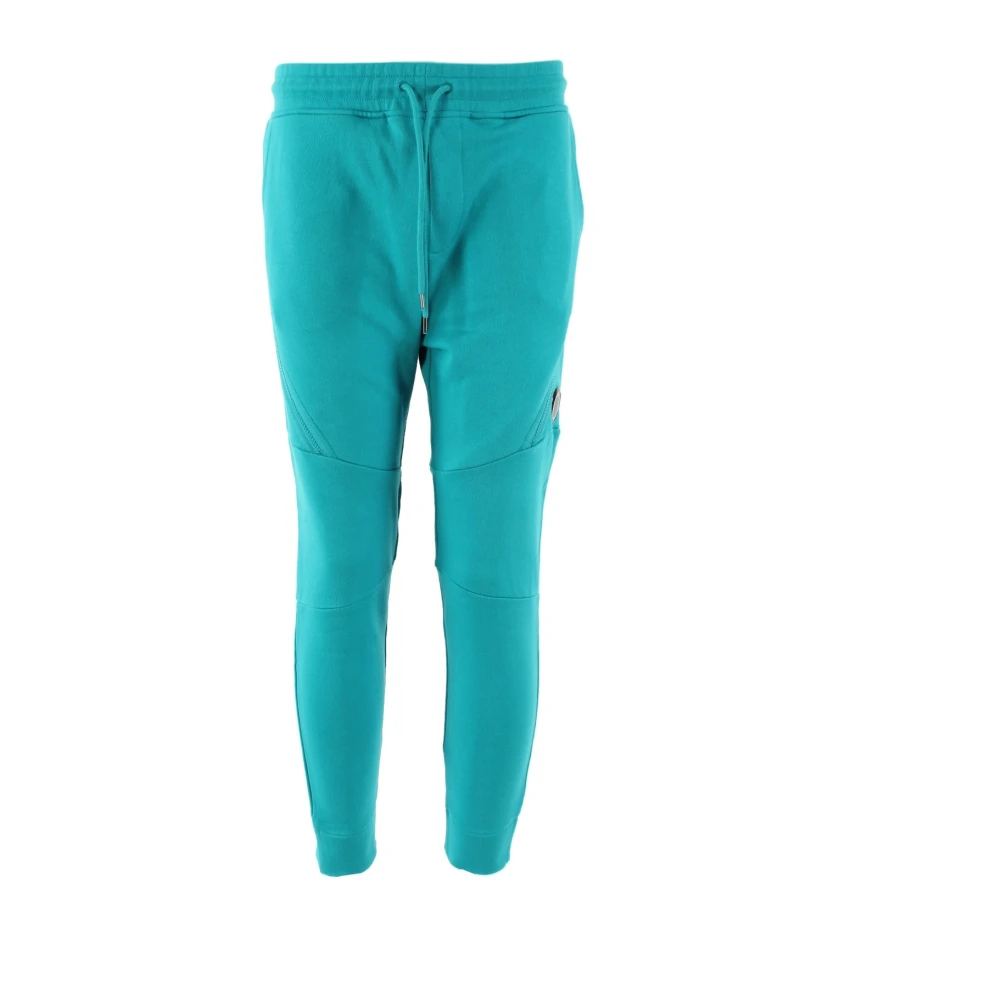 C.p. Company Blå Diagonal Raised Fleece Jogging Pants