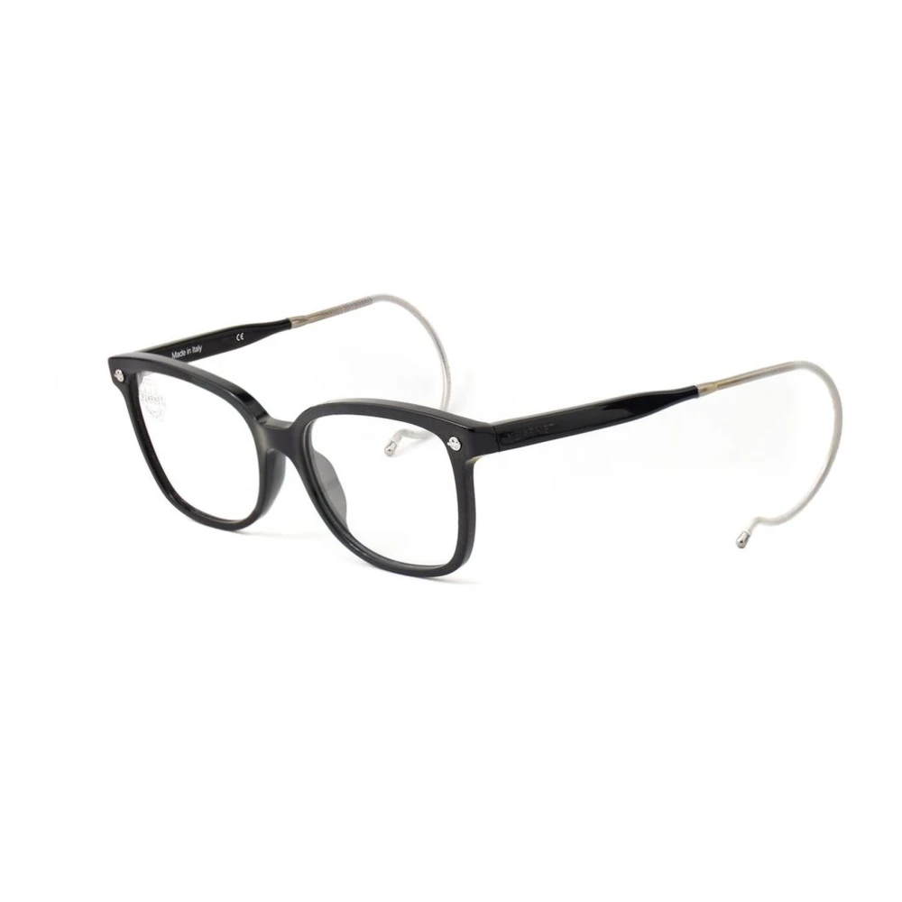 Vuarnet Zwarte Acetaatmonturen met Flexibele Pin Black Dames