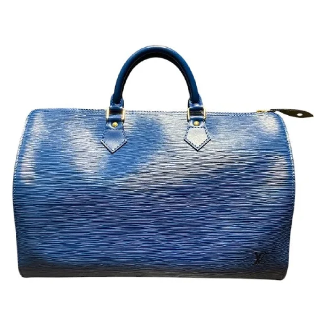 Louis Vuitton Vintage Pre-owned Leather handbags Blue Dames