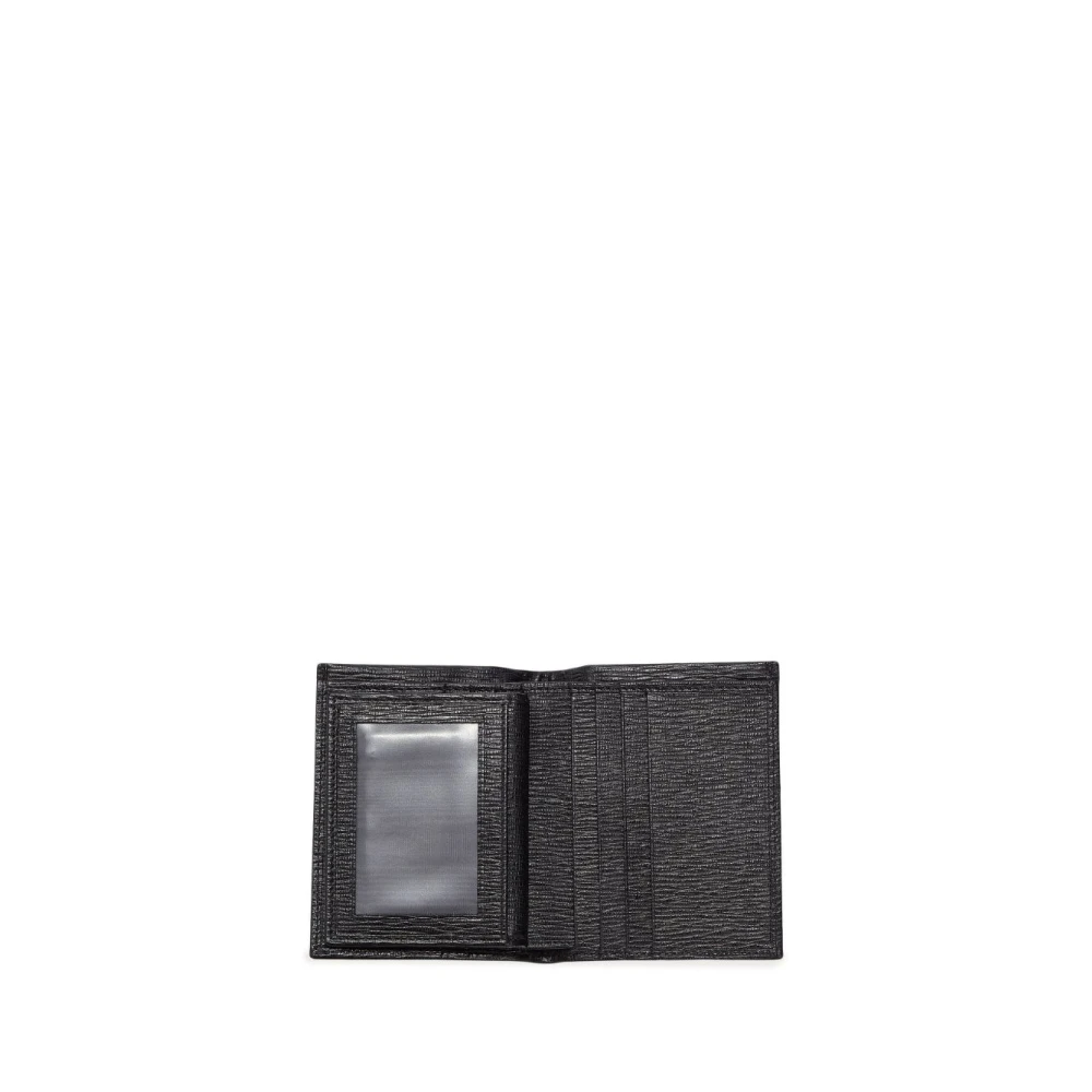 Salvatore Ferragamo Zwarte Portemonnees voor Mannen Black Heren