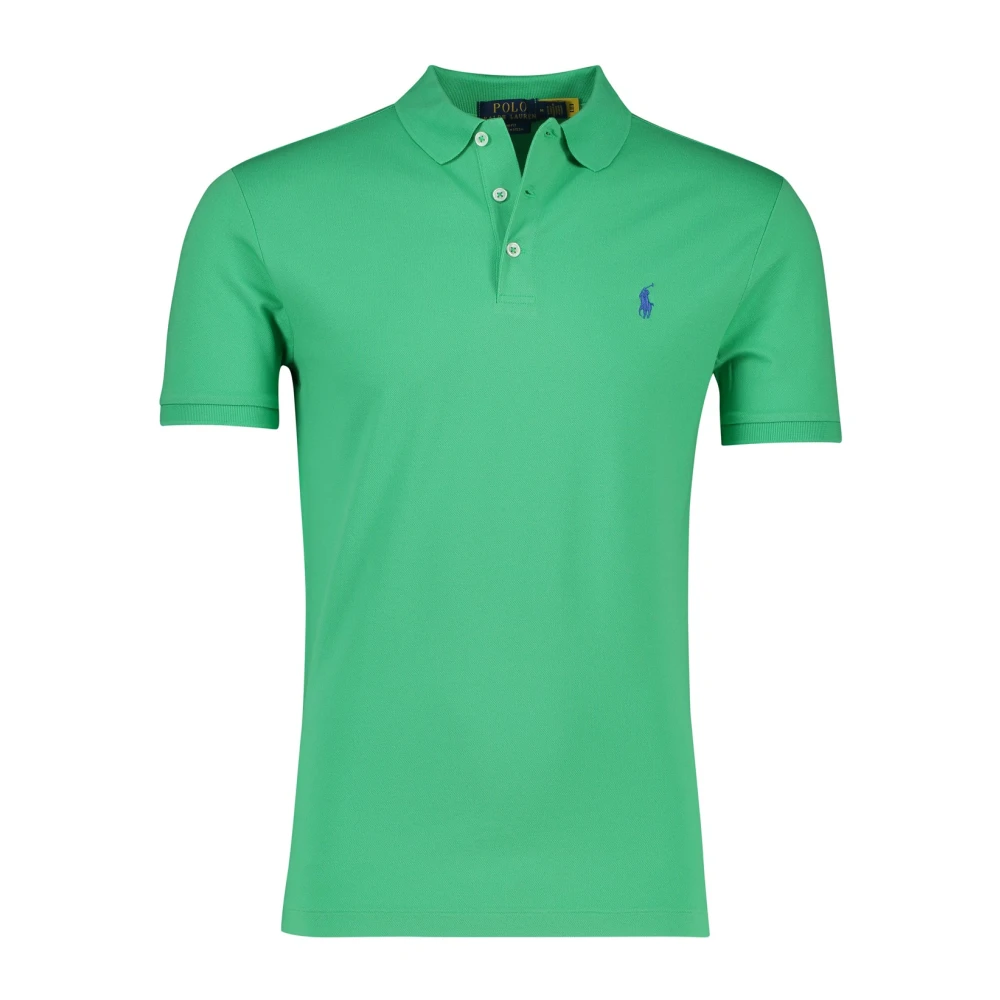 Polo Ralph Lauren Groene korte mouw slim fit polo Green Heren