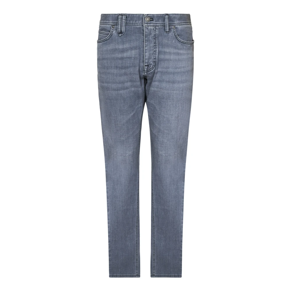 Brioni Grijze Katoenen Regular Fit Broek Gray Heren