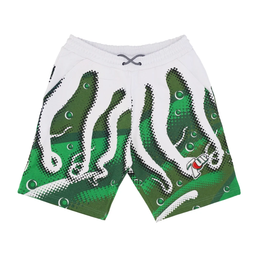 Octopus Swirl Sweatshorts Wit Multicolor Heren