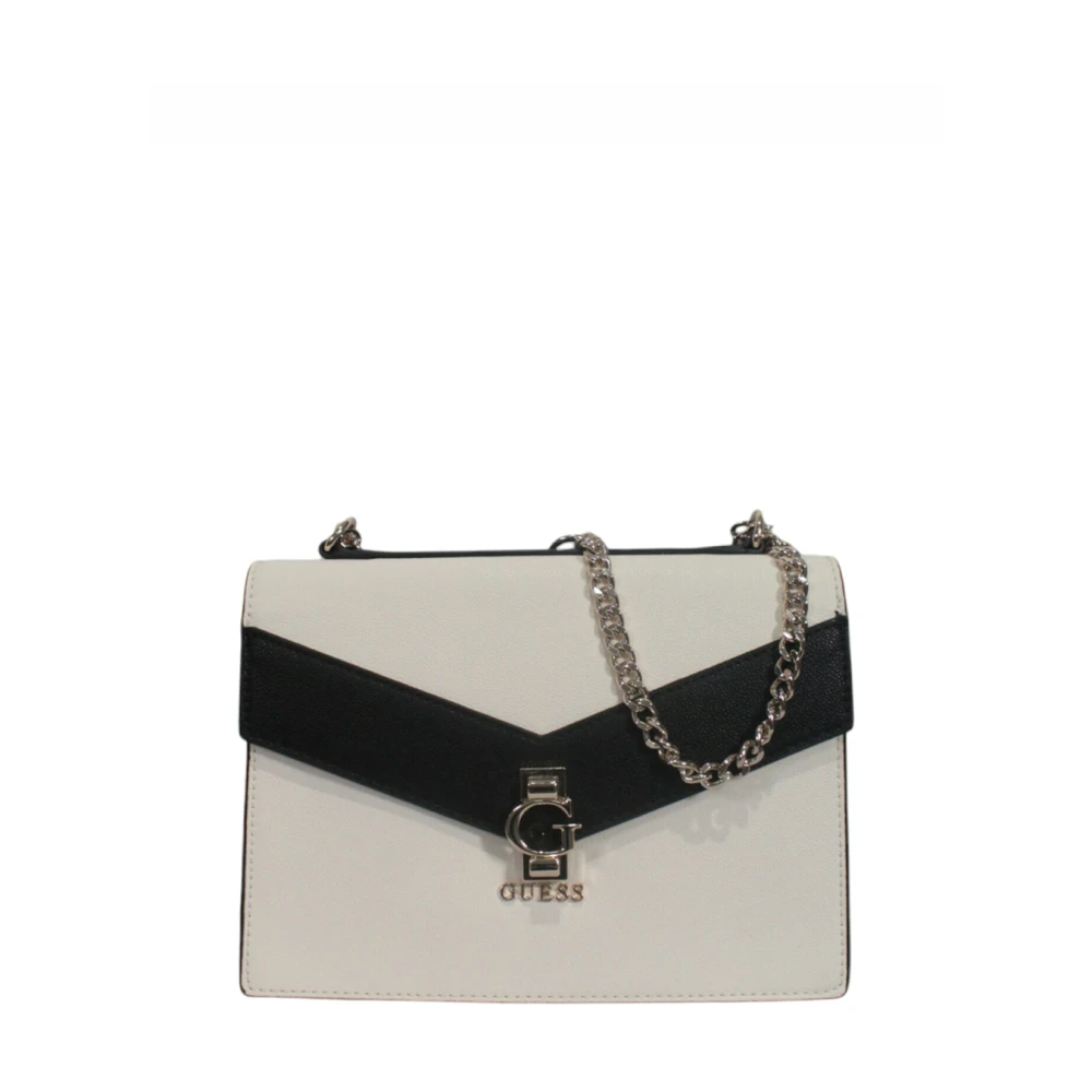 Guess Omkeerbare Flap Schoudertas Poeder Beige Dames
