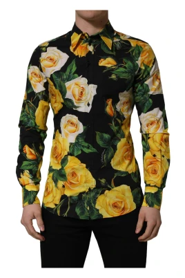 Floral Stretch Cotton SICILIA Fit Dress Shirt