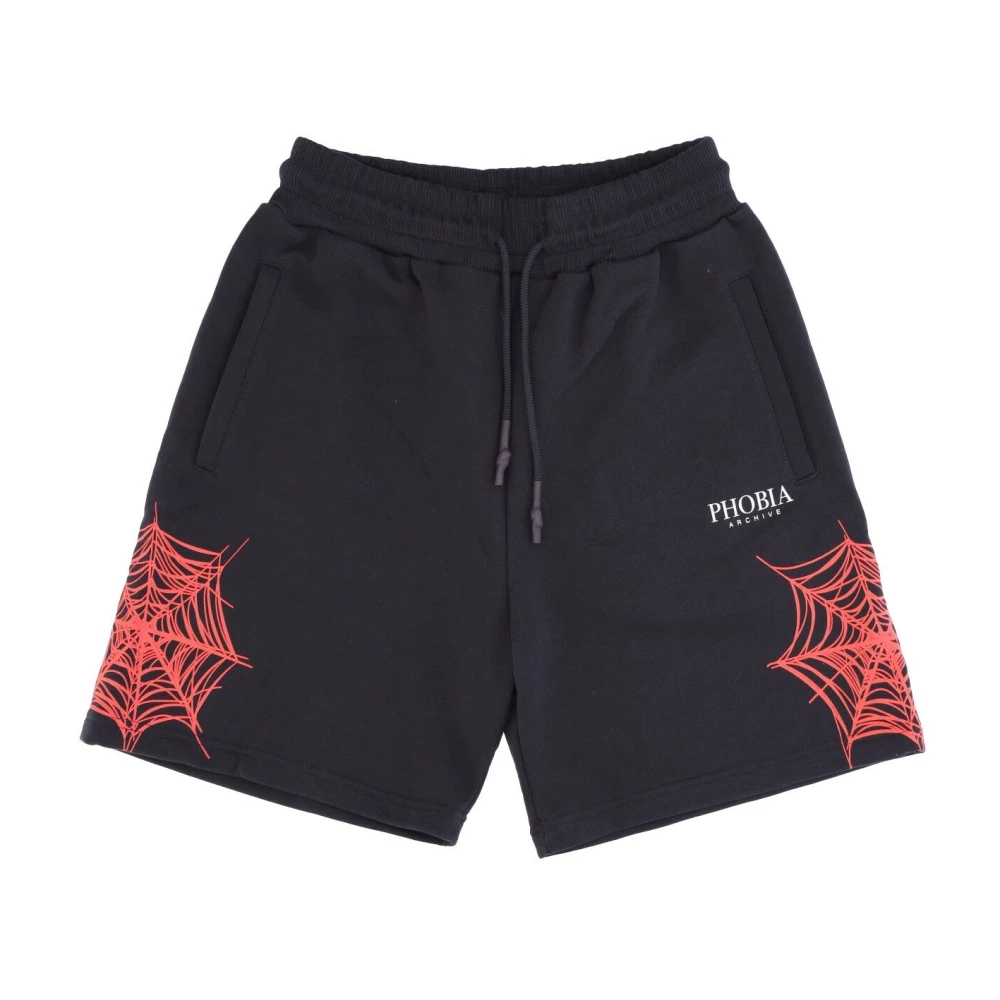 Phobia Archive Mannelijk Zwart Korte Broeken Heren, L, Katoen, Lichtgewicht Trainingsshorts