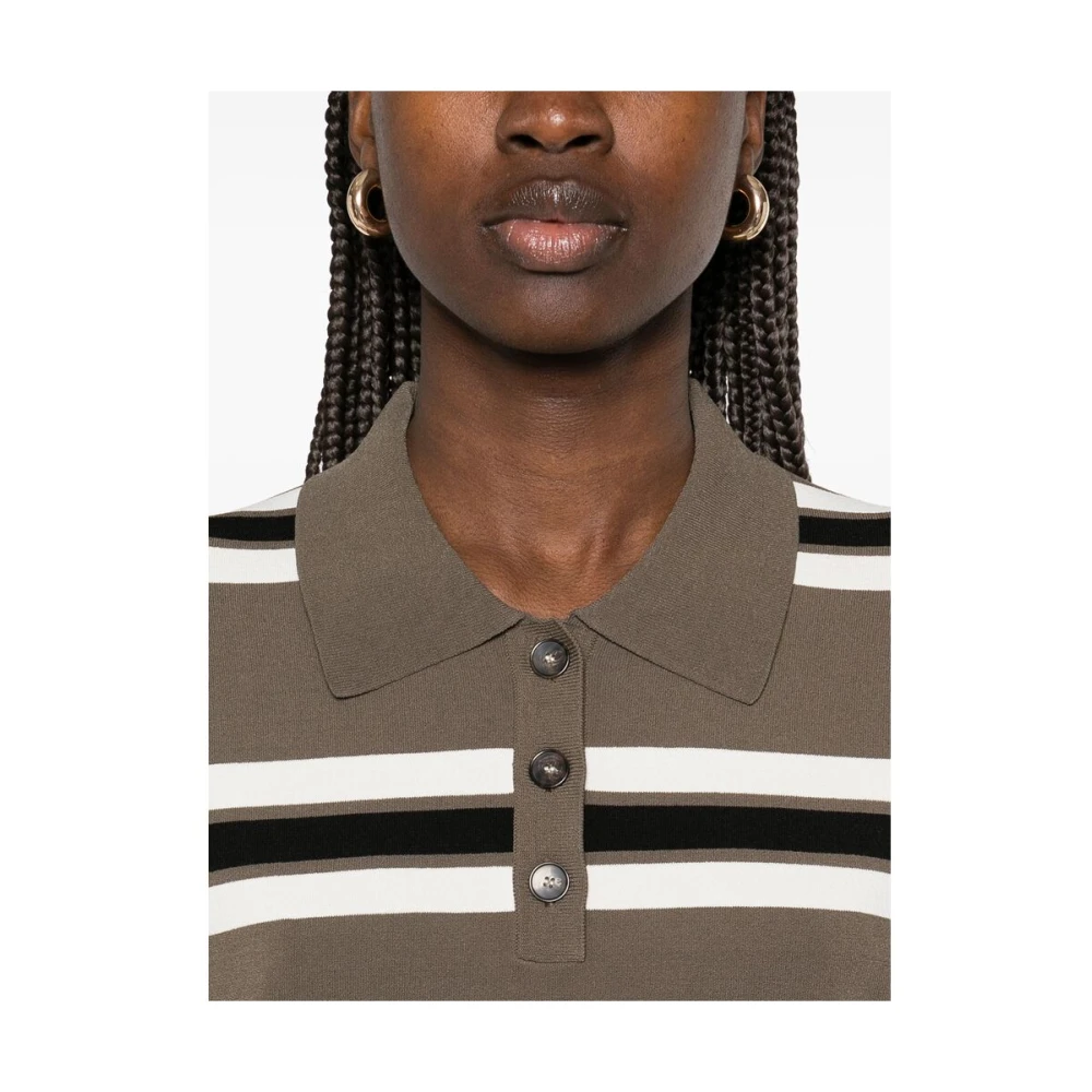 The Garment Olijfgroene Gestreepte Trui Multicolor Dames