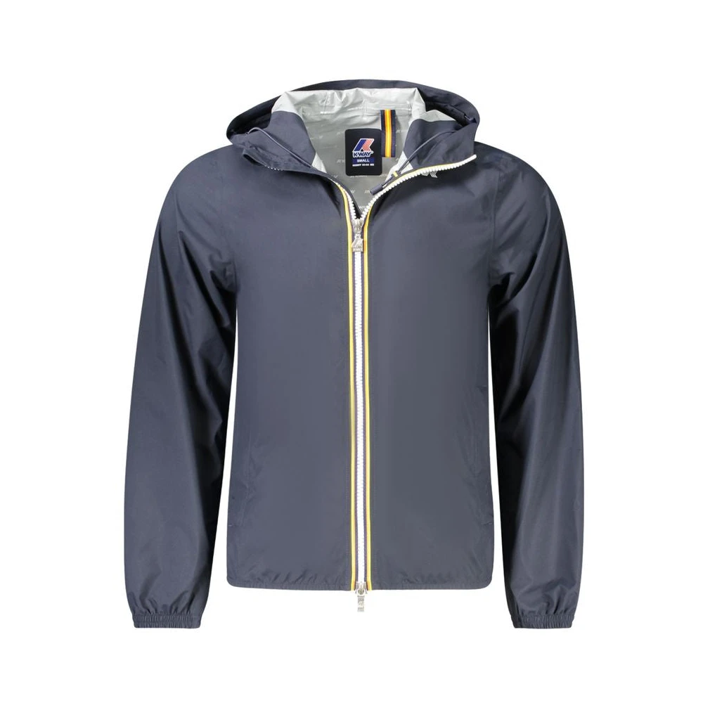 K-Way Men's Blue Polyester Jacket