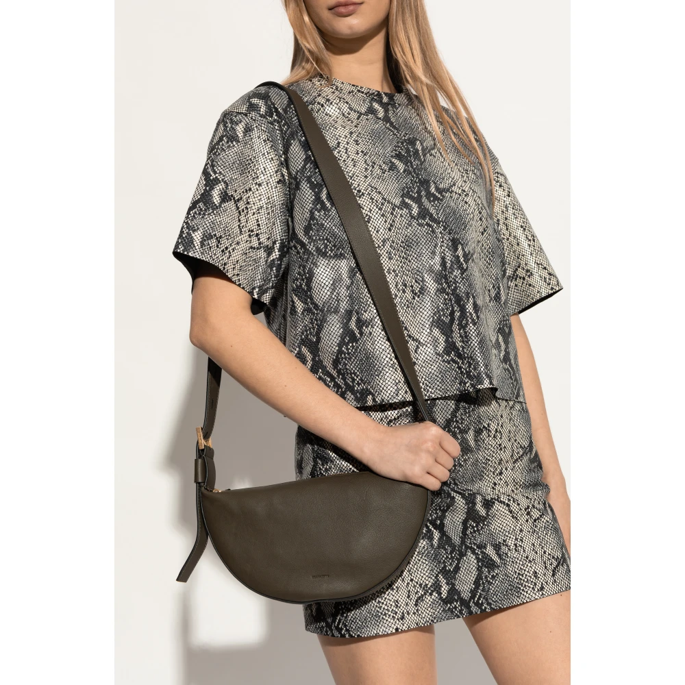 AllSaints Halve maan schoudertas Green Dames