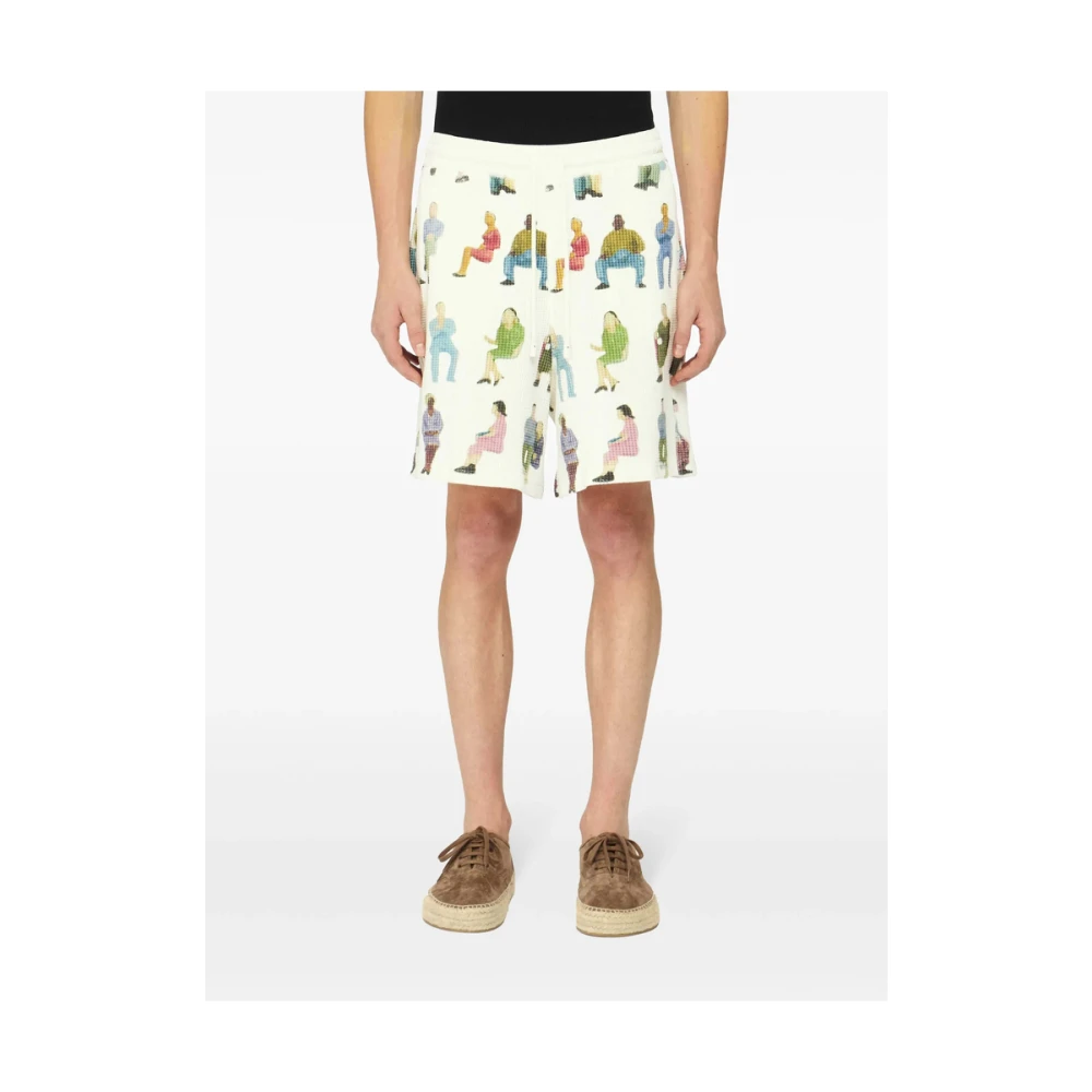 JW Anderson Grafische Print Elastische Taille Shorts Multicolor Heren