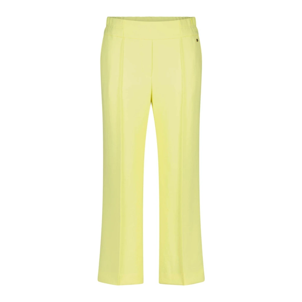 Marc Cain Wijde pasvorm Washington broek Yellow Dames