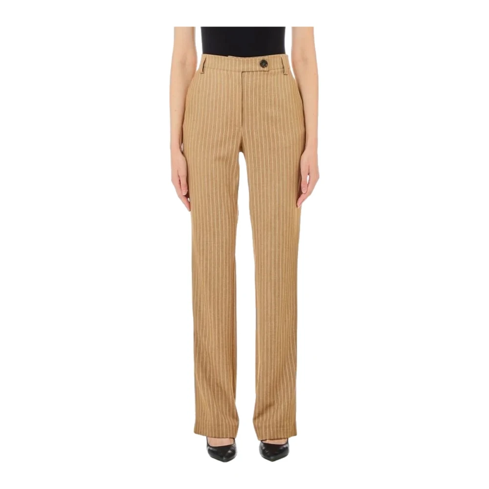 Liu Jo Elegante Broek met Polyester en Viscose Brown Dames